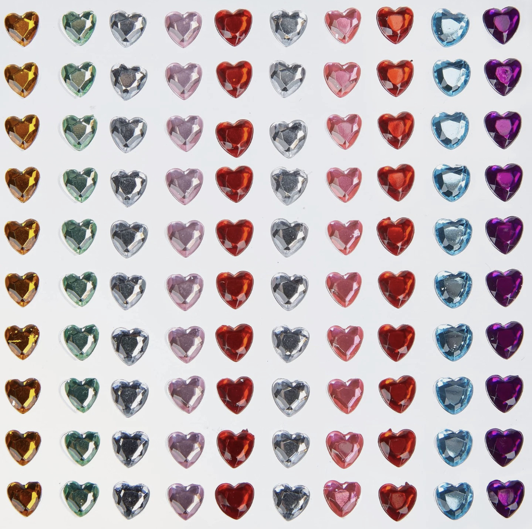 Mezzi Cuori Autoadesivi